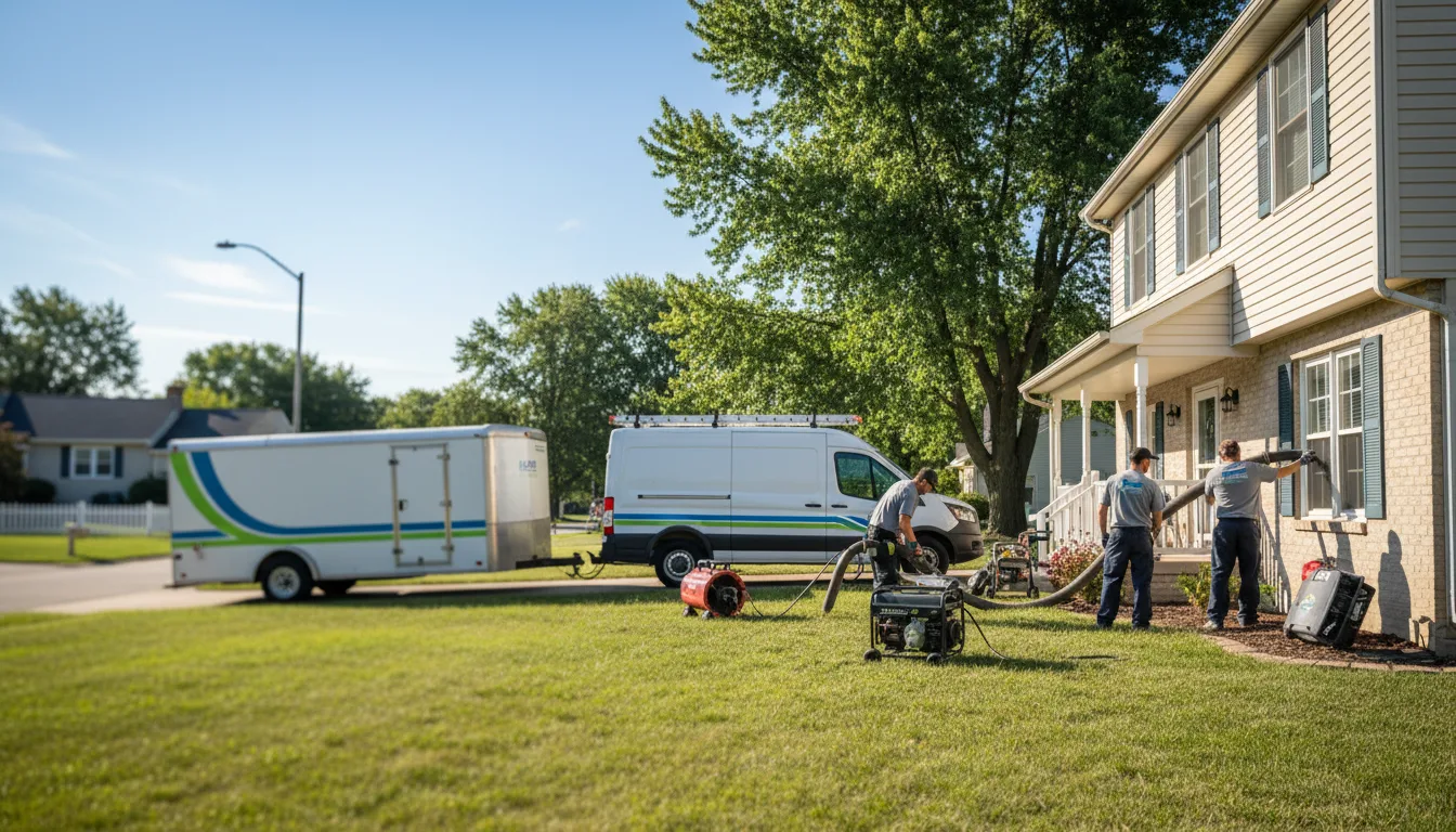 Flooded Basement Restoration And Cleanup With Repair in Mears, MI near me